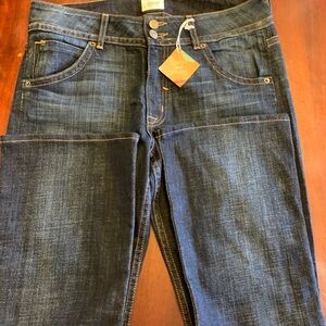 Hudson Straight Leg Back Flap Pocket Jeans